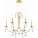 Rollins 6 Light 28 inch Antique Gold Chandelier Ceiling Light