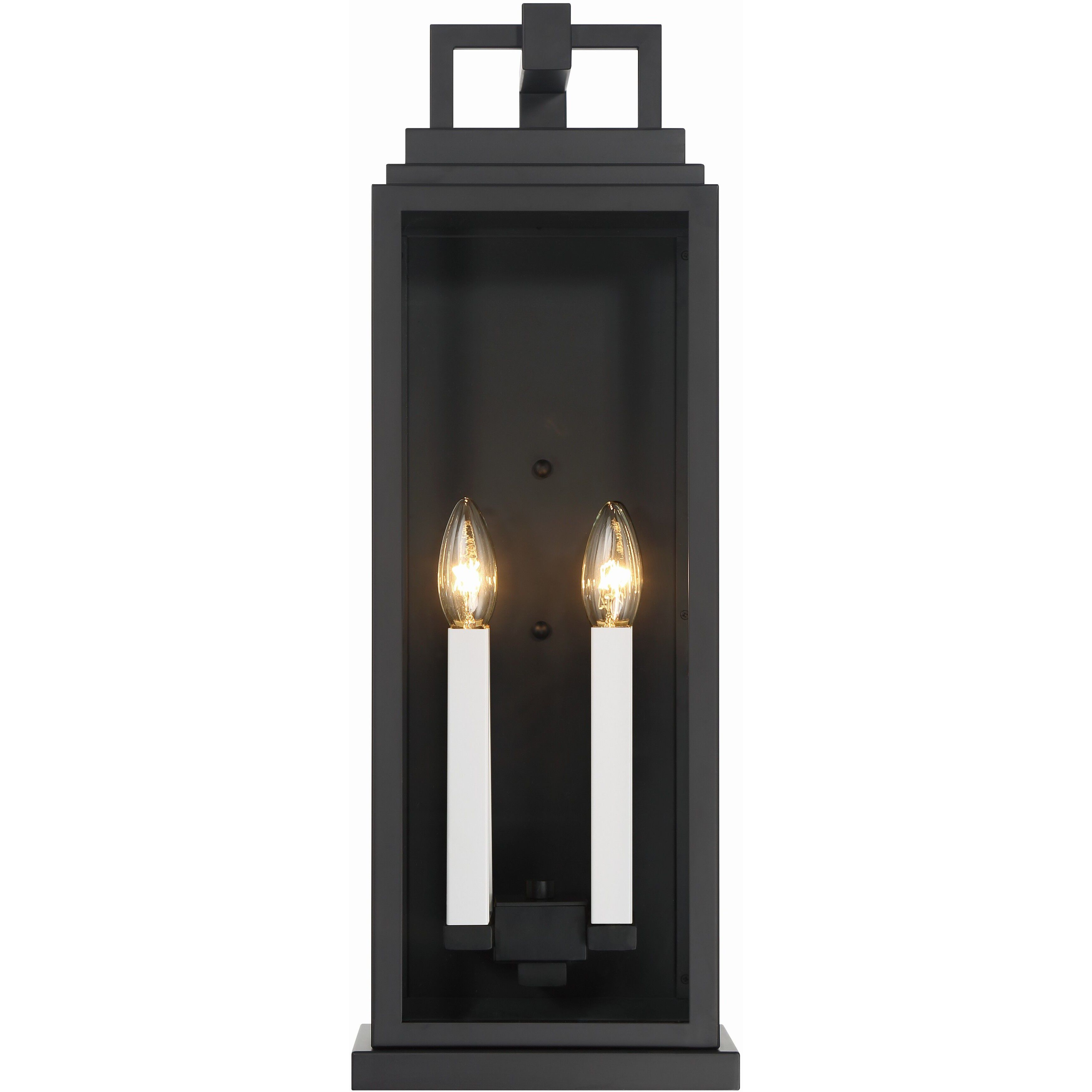Aspen 4 Light 22.5 inch Matte Black Outdoor Sconce