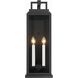 Aspen 4 Light 22.5 inch Matte Black Outdoor Sconce