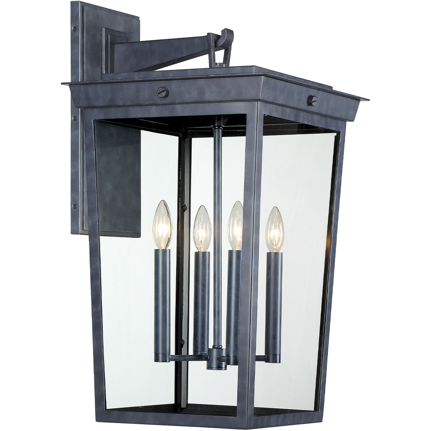 Belmont 4 Light 26 inch Graphite Outdoor Sconce