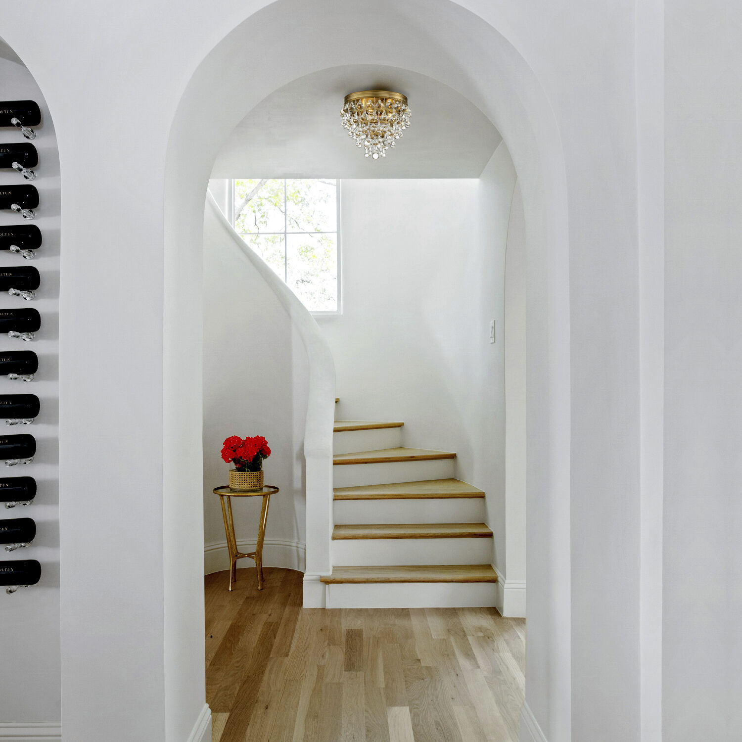 Calypso 3 Light 10.5 inch Vibrant Gold Flush Ceiling Light