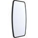 Lindee 36 X 24 inch Matte Black Mirror
