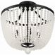 Rylee 4 Light 16.5 inch Matte Black Semi Flush Ceiling Light