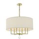 Paxton 6 Light 25.5 inch Aged Brass Chandelier Ceiling Light