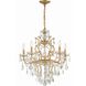 Filmore 6 Light 23 inch Antique Gold Chandelier Ceiling Light in Clear Spectra