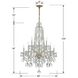 Traditional Crystal 10 Light 32 inch Polished Brass Chandelier Ceiling Light in Clear Swarovski Strass