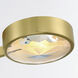Orson 3 Light 22.5 inch Modern Gold Semi Flush Ceiling Light