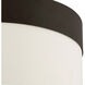 Grayson 3 Light 16 inch Dark Bronze Flush Ceiling Light