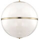 Truax 4 Light 30 inch Aged Brass Pendant Ceiling Light