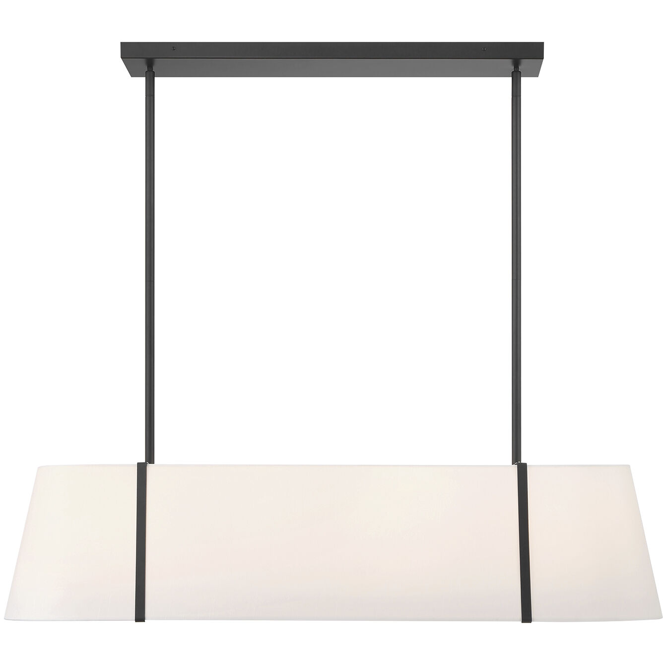 Fulton 4 Light 41.75 inch Black Linear Chandelier Ceiling Light