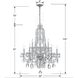 Traditional Crystal 10 Light 32 inch Polished Chrome Chandelier Ceiling Light in Clear Hand Cut