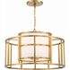 Hulton 5 Light 25 inch Luxe Gold Lantern Candelier Ceiling Light