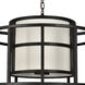 Hulton 5 Light 25 inch Matte Black Lantern Candelier Ceiling Light, Brian Patrick Flynn