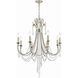 Arcadia 8 Light 26.75 inch Antique Silver Chandelier Ceiling Light