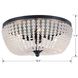 Rylee 4 Light 18.5 inch Matte Black Flush Ceiling Light