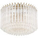 Lofton 5 Light 18 inch Aged Brass Semi Flush Ceiling Light