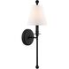 Riverdale 1 Light 6 inch Black Forged Sconce Wall Light