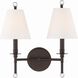Riverdale Bath Wall Light in Dark Bronze