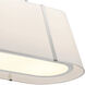 Fulton 4 Light 41.75 inch Polished Nickel Linear Chandelier Ceiling Light