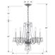 Traditional Crystal 5 Light 21 inch Polished Chrome Chandelier Ceiling Light