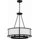 Bryant 6 Light 24 inch Black Forged Chandelier Ceiling Light