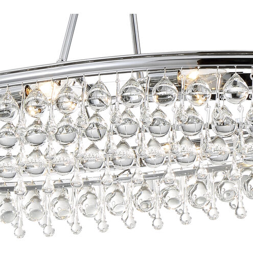 Calypso 8 Light 39.75 inch Polished Chrome Chandelier Ceiling Light