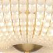 Bella 4 Light 18 inch Antique Gold Semi Flush Ceiling Light