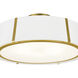 Fulton 6 Light 24 inch Antique Gold Semi Flush Ceiling Light