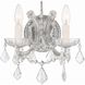 Maria Theresa Sconce Wall Light in Clear Spectra, Polished Chrome