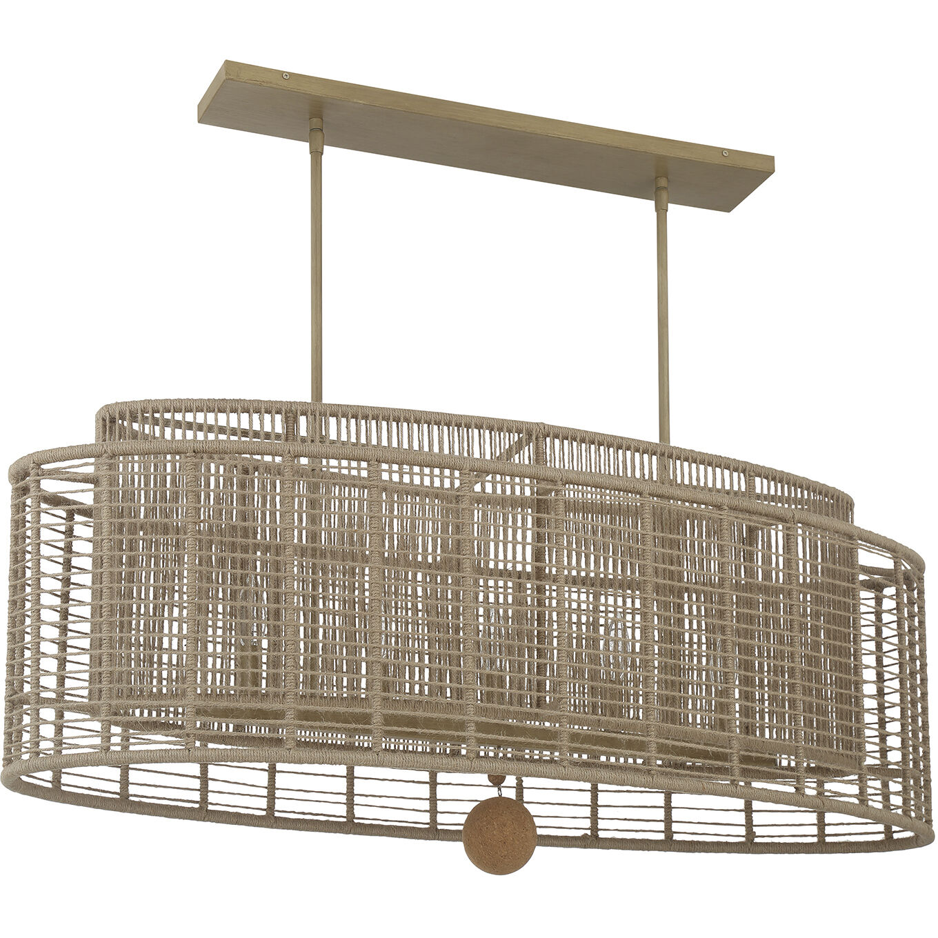 Jayna 5 Light 41.75 inch Burnished Silver Linear Chandelier Ceiling Light