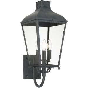 Dumont 3 Light 23.5 inch Graphite Outdoor Sconce
