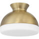 Gidget 1 Light 10.25 inch Vibrant Gold Flush Ceiling Light