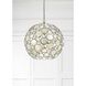 Palla 6 Light 22 inch Antique Silver Chandelier Ceiling Light