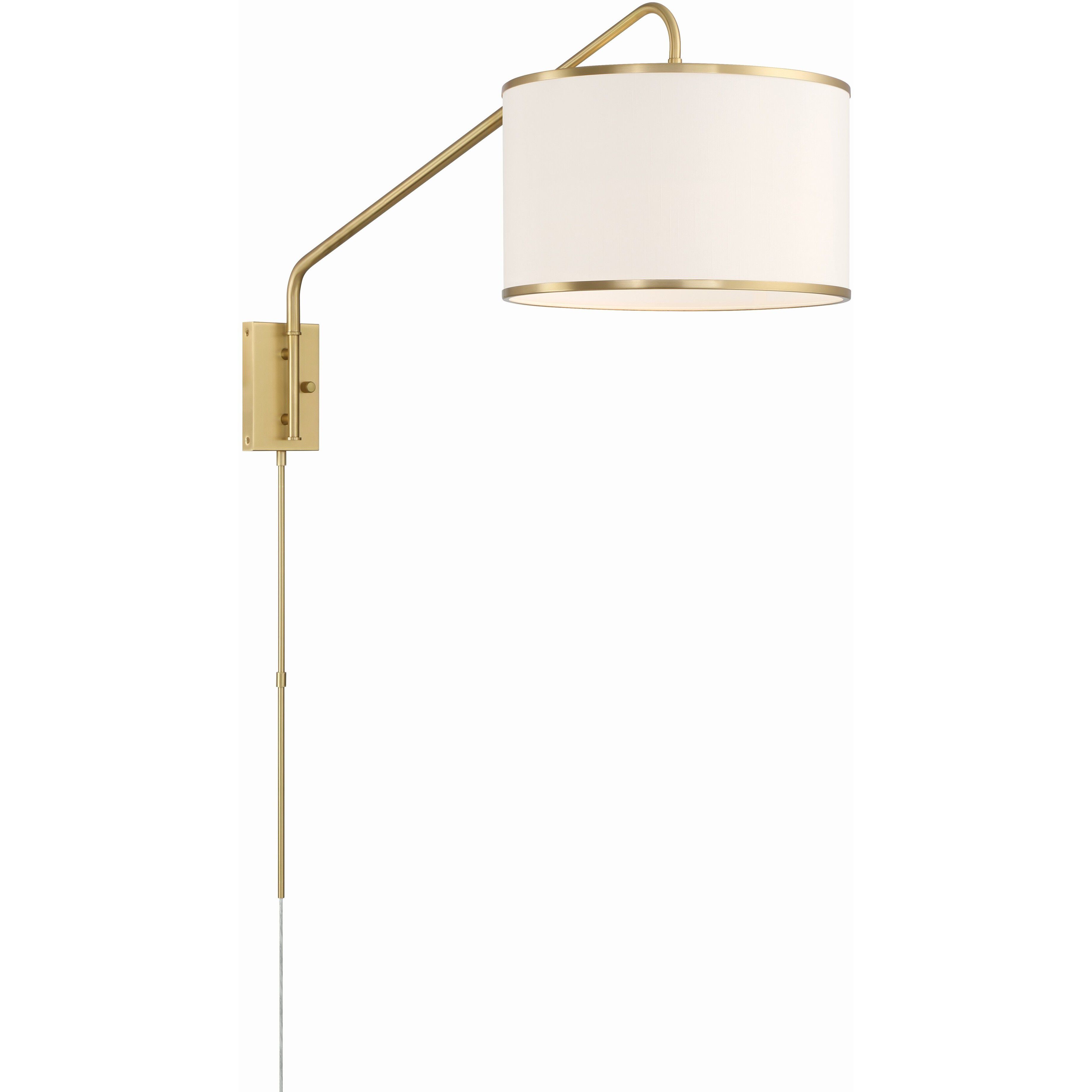Mallory 50.5 inch 60.00 watt Soft Brass Task Sconce Wall Light