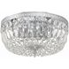 Waltham 3 Light 14 inch Polished Chrome Flush Ceiling Light in Clear Hand Cut