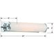 Foster LED 6 inch Polished Chrome Bathroom Vanity Light Wall Light