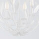 Broche 4 Light 16 inch Matte White Mini Chandelier Ceiling Light