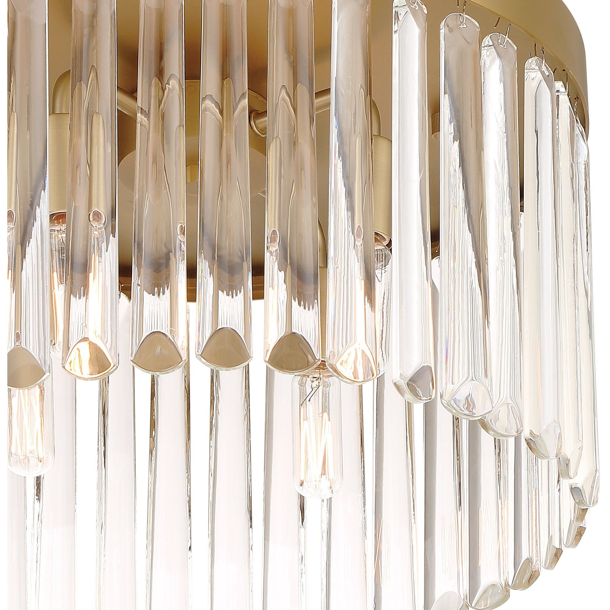 Emory 4 Light 15 inch Modern Gold Flush/Semi Flush Ceiling Light