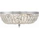 Waltham 3 Light 16 inch Polished Chrome Flush Ceiling Light in Clear Spectra