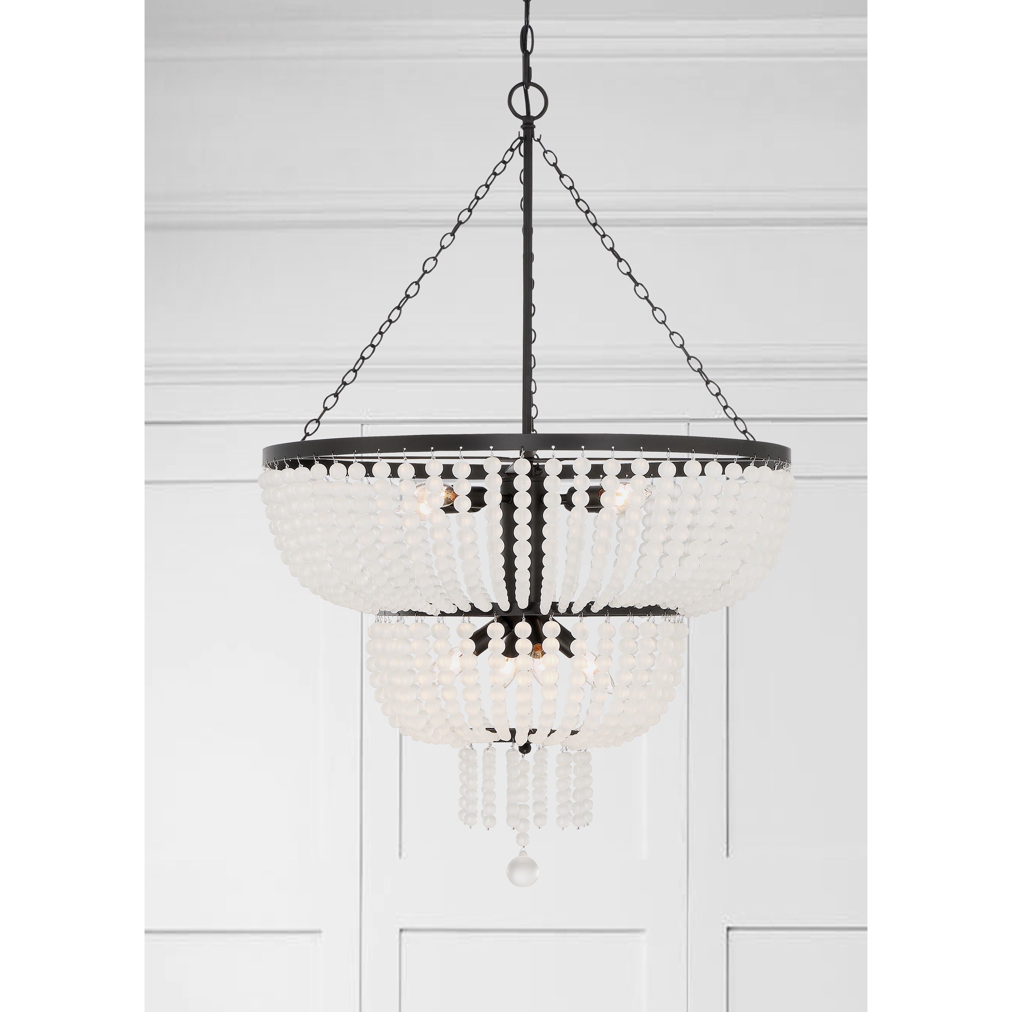 Rylee 8 Light 24.75 inch Matte Black Chandelier Ceiling Light