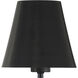 Xavier 6 Light 46 inch Matte Black Linear Chandelier Ceiling Light