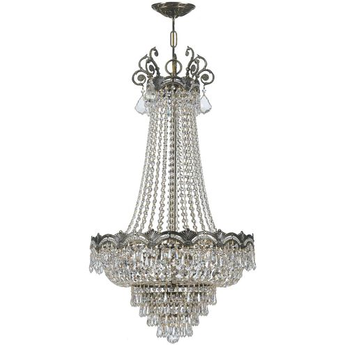 Majestic 8 Light 20.5 inch Historic Brass Chandelier Ceiling Light