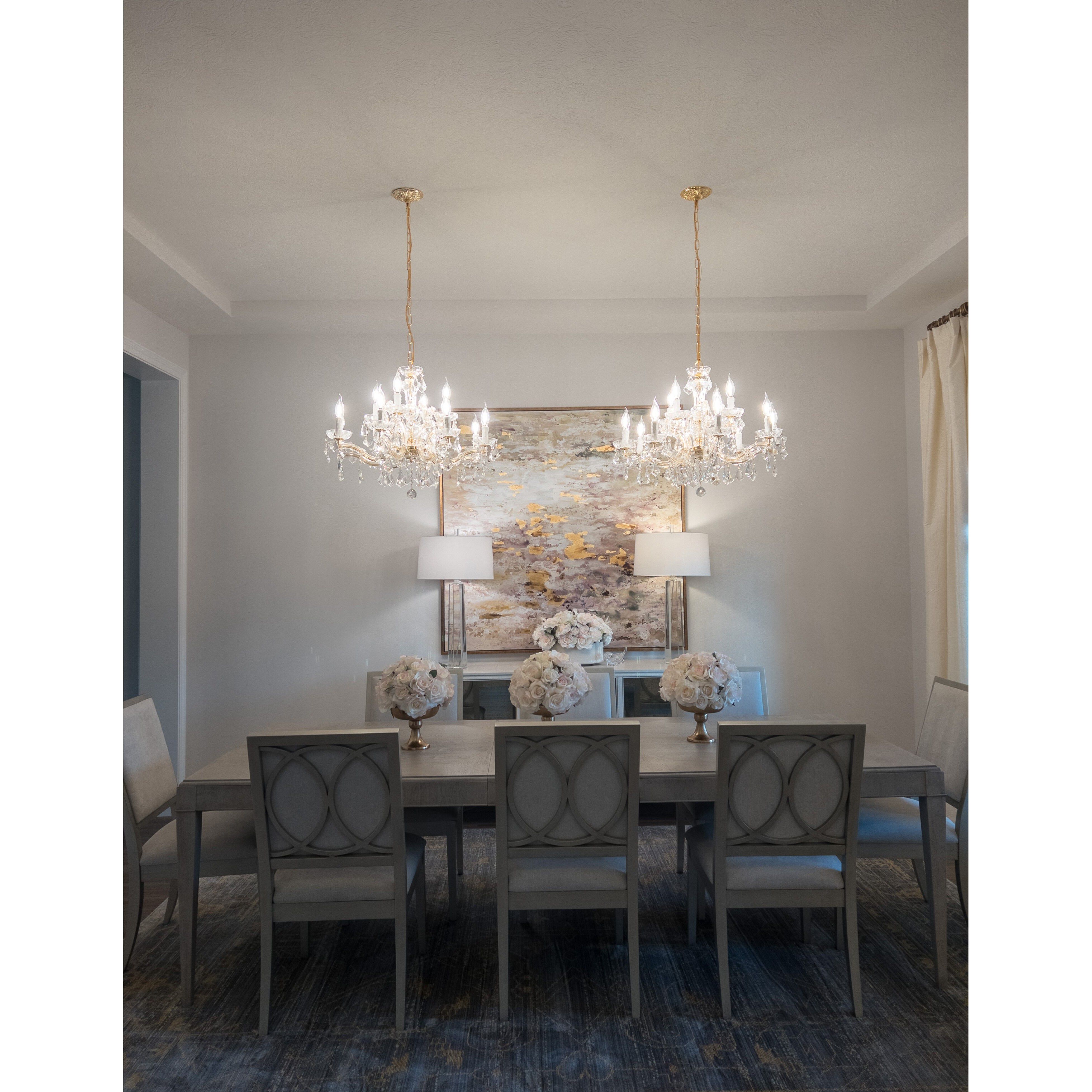 Maria Theresa 12 Light 29 inch Gold Chandelier Ceiling Light in Clear Hand Cut