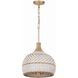 Zanzibar 3 Light 14 inch Soft Gold Pendant Ceiling Light