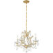 Maria Theresa 4 Light 16.5 inch Gold Mini Chandelier Ceiling Light in Clear Hand Cut