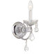 Imperial Sconce Wall Light in Clear Hand Cut
