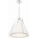 Fulton 3 Light 20 inch Polished Nickel Pendant Ceiling Light