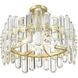 Bolton 4 Light 20.75 inch Aged Brass Semi Flush Ceiling Light