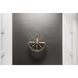 Clover 4 Light 18.25 inch Aged Brass Semi Flush Ceiling Light