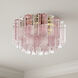 Addis 7 Light 22.25 inch Aged Brass Flush Mount Ceiling Light in Spring